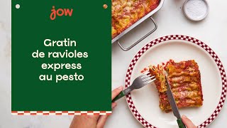 Recette du Gratin de ravioles express au pesto [upl. by Aruon]