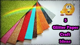 5 Easy glitter paper craft ideas  glitter foam sheet craft ideas  DIY Wall decor  artmypassion [upl. by Laekim]