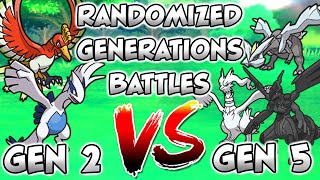 We Catch Randomized Pokemon From Different Generations Then We Battle Gen 2 VS Gen 5 [upl. by Matelda]