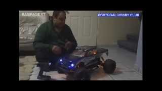 RAMPAGE XT RC MONSTER TRUCK W  LED LIGTHS [upl. by Schuman72]