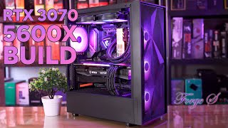 AMD Ryzen 5 5600X Gaming PC w MSI RTX 3070 Gaming X vs Ryzen 5 3600 ft Tecware Forge S Chassis [upl. by Naitsirt]