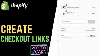 Shopify Tutorial How to Manually Create Checkout Links [upl. by Venice]