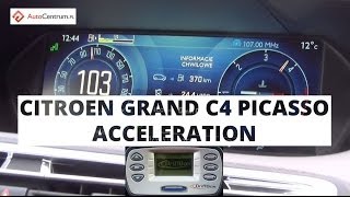 Citroen Grand C4 Picasso 16 HDI 115 PS  acceleration 0100 kmh [upl. by Tnomed]