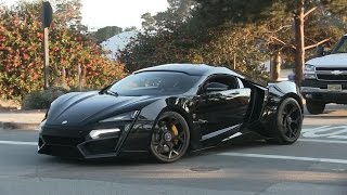 The 34 Million Lykan Hypersport driving in California [upl. by Cobbie]