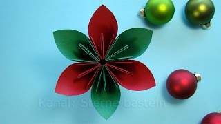 Basteln Weihnachten Weihnachtsdeko basteln mit Papier  Weihnachtsbasteln  DIY Ideen [upl. by Jezebel]