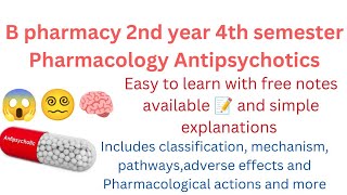 Psychosis PharmacologyAntipsychotics easy to learn with free notes [upl. by Idalina]