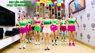 BL551HOÀNG HÔN GIẬT BỤNG GIẢM MỠ XIẾT EO BEO LIÊN AEROBICS [upl. by Sikata]