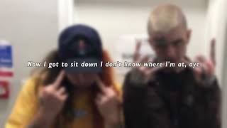 BONES uicideboy Lil Peep  Driveway Lyric Video [upl. by Enneire297]