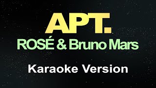 ROSÉ amp Bruno Mars  APT Karaoke [upl. by Ernestus351]