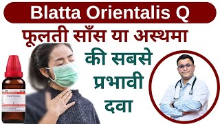 साँस फूलने पर लें Blatta Orientalis Q homeopathic medicine Blatta Orientalis mother tincture [upl. by Ztnaj682]