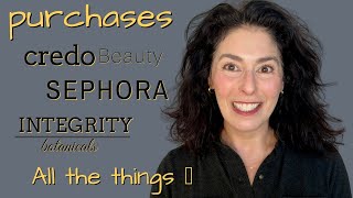 Sephora Credo Integrity Botanicals Purchases  Trying New Makeup [upl. by Outlaw]