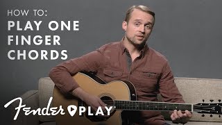 Learn How to Play One Finger Chords on an Acoustic Guitar  Fender Play  Fender [upl. by Laertnom]