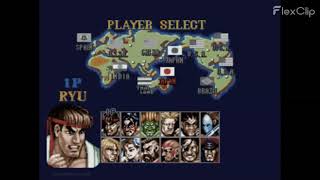 Street Fighter 2  Character Select slowed and reverb [upl. by Brozak]