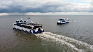 Vertrek Ms Willem Barentsz en aankomst Ms Vlieland in Harlingen  Lennard [upl. by Atikam]