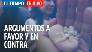 Debate sobre el aborto argumentos a favor y en contra  El Tiempo [upl. by Filippo]