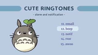 Cute Ringtones  alarm and notification free download [upl. by Elly]