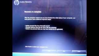 How to Format or Restore HP Pavilion PC Windows 7 [upl. by Yuzik]