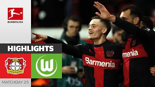 Wirtz amp Co Extend Their Streak  Bayer 04 Leverkusen  VfL Wolfsburg 20  Highlights  Bundesliga [upl. by Polak]