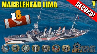 Marblehead Lima 8 Kills amp 117k Damage  World of Warships Gameplay [upl. by Haziza]