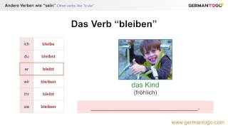 German to go  Grammar  The Nominative VII other verbs like quotto bequot [upl. by Michail]