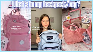 What’s in my backpack 🎒 my bag 👜  BEST Compilation 5 [upl. by Adnamaa]