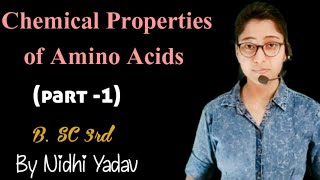 Chemical Properties of Amino Acids part1 Reactions due to amino group of amino acids [upl. by Dlawso]