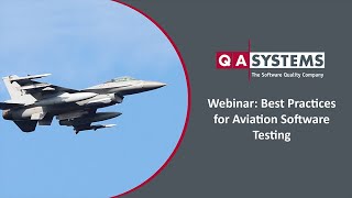 Best Practices for Aviation Software Testing  Webinar with AFuzion [upl. by Leboff113]