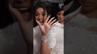 Cardi B and Sister Hennessy at 2018 Grammys shorts [upl. by Crofton]