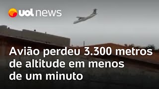 Avião que caiu em Vinhedo perdeu 3300 metros de altitude em menos de um minuto [upl. by Liatnahs464]