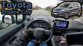 Toyota Proace City Verso Combi  POV test drive [upl. by Enialahs]