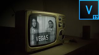 Vegas Pro 17 Video on TV Effect [upl. by Reinnej]