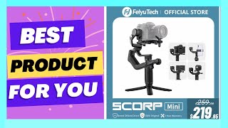 FeiyuTech Official SCORP Mini1 three Axis Handheld AllinOne Gimbal Stabilizer [upl. by Ennovoj]