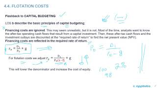 explain and demonstrate the correct treatment of flotation costs [upl. by Haidabez]