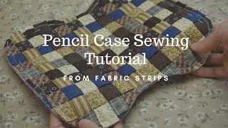 Pencil Case Sewing Tutorial Using Weaving Technique  Sewing Ideas  Yuu Pham [upl. by Zamir431]