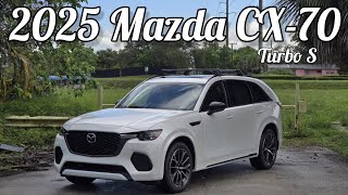 2025 Mazda CX70 Turbo S  Lets Drive [upl. by Hsirap51]