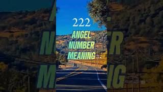 222 Angel Number Meaning A Powerful Message youtubeshorts 222 [upl. by Asiuol]