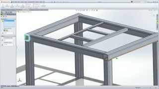 SolidWorks Weldments 101  Simple Table [upl. by Brody]