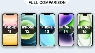 iPhone 11 Vs iPhone 12 Vs iPhone 13 Vs iPhone 14 Vs iPhone15 Review in 2024 [upl. by Lednar]