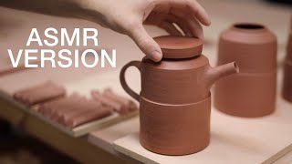 How to Make a Handmade Pottery Teapot — ASMR Version [upl. by Ayeki845]