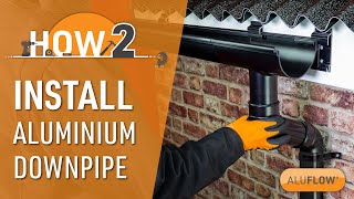 How to Install Gutter Downpipe  Aluflow® Guttering [upl. by Bayard]