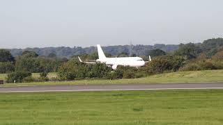 SMARTLYNX 10YEAR OLD A320 TAKEOFF  MANCHESTER AIRPORT [upl. by Inirt288]