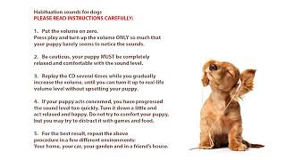 Canine Code  Habituation sounds for puppies [upl. by Nauqe]