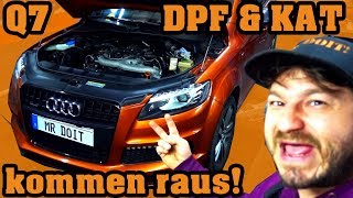 Audi Q7 30 TDI 🛠 Katalysator und Partikelfilter kommen raus 🛠 quotP0299 Ladedruck Unterschrittenquot [upl. by Anialem]