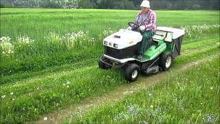 Etesia Rasenmäher Aufsitzmäher im Einsatz m original Sound [upl. by Kathe893]