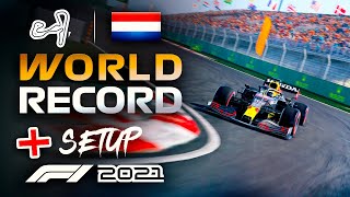 HOW to get the ZANDVOORT WORLD RECORD Track Guide  Setup  F1 2021 [upl. by Lleval]