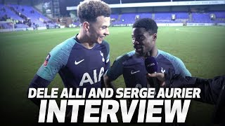 INTERVIEW  DELE ALLI AND SERGE AURIER ON 70 TRANMERE WIN [upl. by Akemej961]