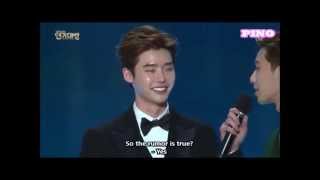 Lee Jong Suk admits to offscreen skinship with Park Shin Hye ENG SUBBED [upl. by Dellora]