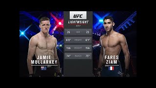 Jamie Mullarkey vs Fares Ziam FULLFIGHT Highlights  UFC Fight Island 6 [upl. by Fernando]