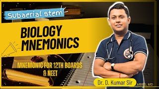 Biology Mnemonic by Dr D Kumar  Subaerial Stem [upl. by Eelarat]