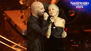 Sanremo 2024  Negramaro con Malika Ayane canta quotLa canzone del solequot [upl. by Phil962]